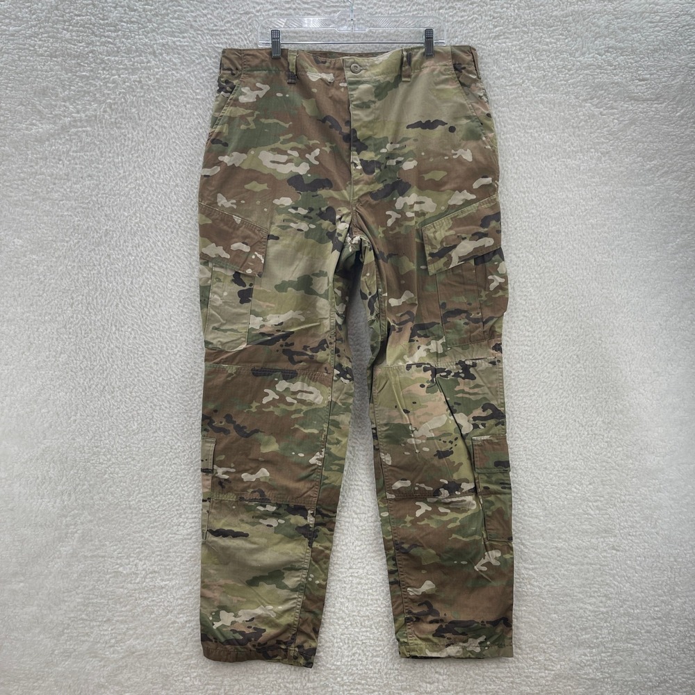 Army Pants Mens L Long OCP Multicam Camo Insect Repellent Ripstop Combat Cargo